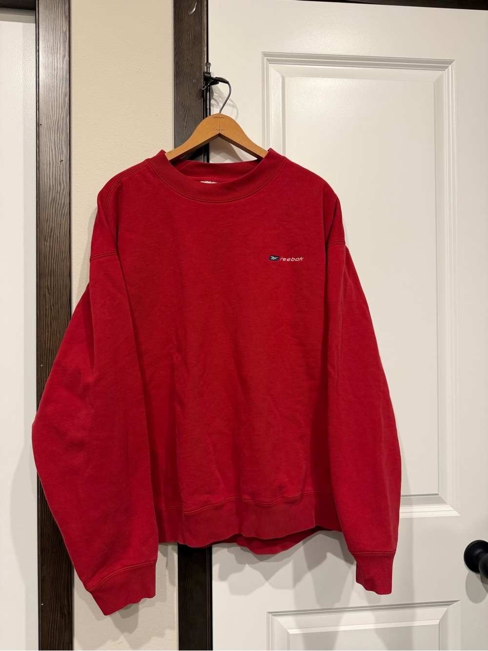 Reebok Men's Bright Red Crewneck Sweatshirt